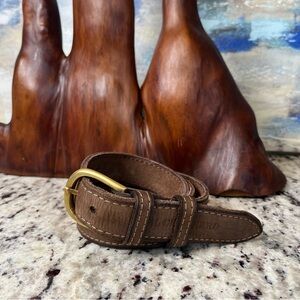 Vintage Suede Leather Men's Belt
